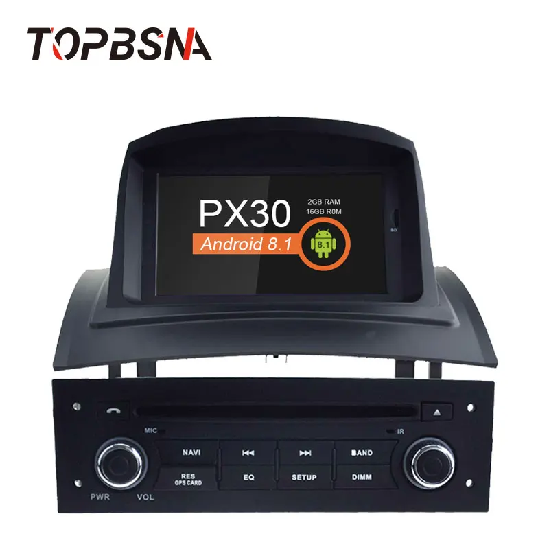 

TOPBSNA Android 8.1 7 inch Car DVD Player Stereo System For MEGANE II/Fluence 2002-2008 Radio GPS Navi WIFI headunit FM USB AUX
