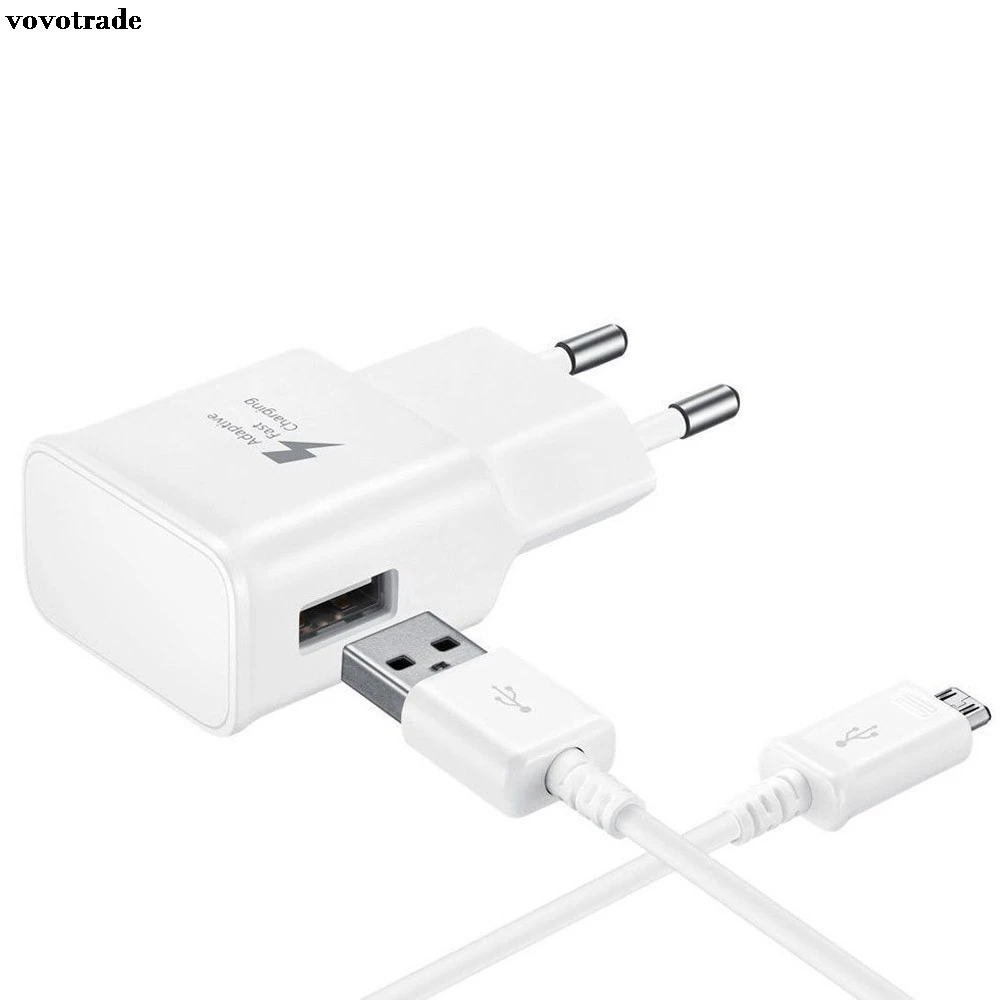 Vovotrade Micro USB EU зарядное устройство Адаптивная Быстрая зарядка для Samsung Galaxy S7 S7Edge