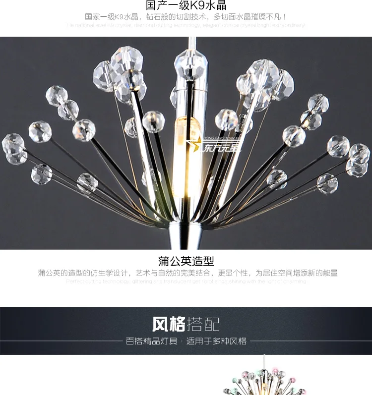 G4 светодиодный подвесной светильник Железный художественный хрустальный светильник мини Прихожая Входная лампа внутренний декоративный подвесной светильник