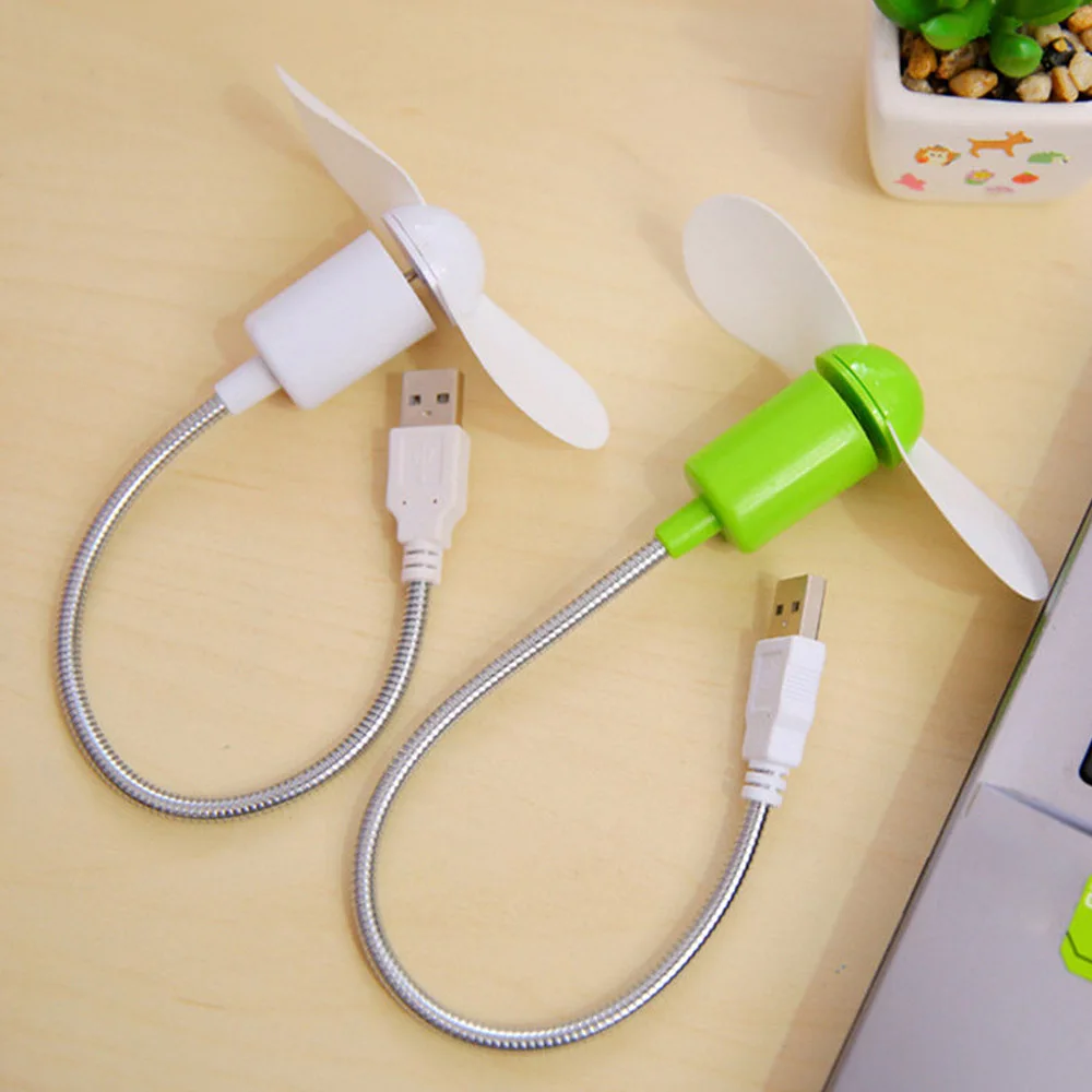 

Mini Portable USB Fan Flexible Gooseneck Cooler Fan For laptop PC Notebook