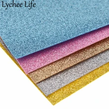 Lychee Life A4 блестящая фетровая ткань 30x21 см цветная блестящая ткань DIY Ручная работа швейная одежда аксессуары для одежды поставки