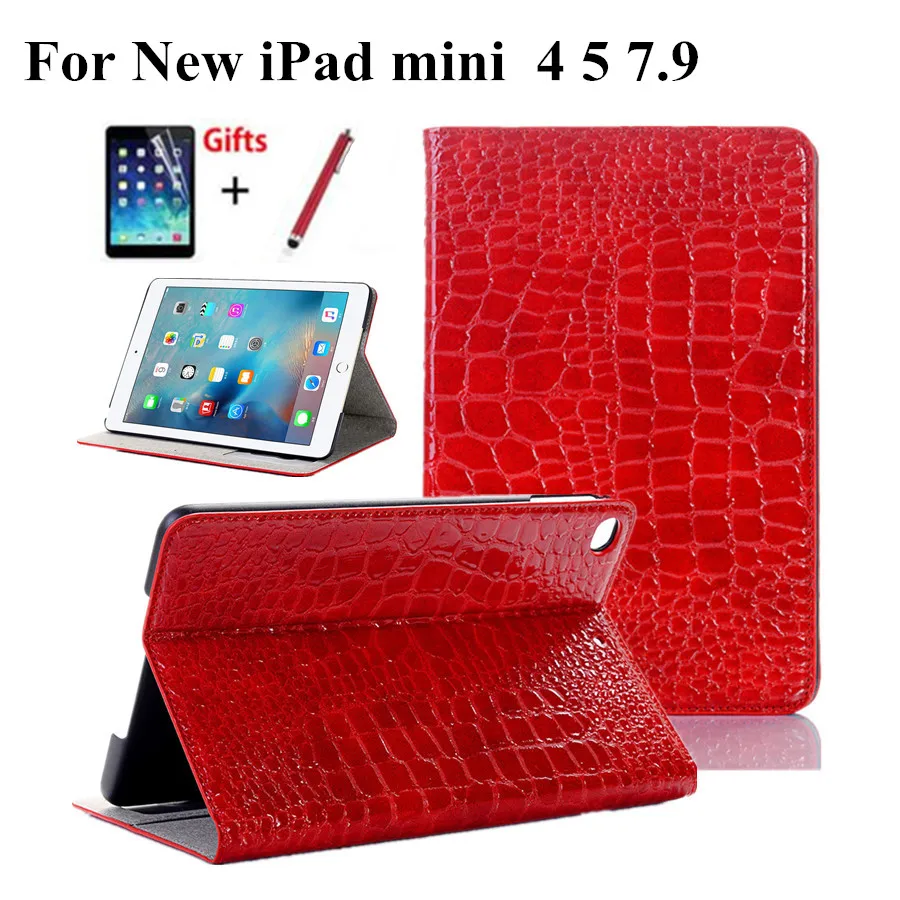 

Case for Apple iPad mini 5 7.9 inch 2019 Cover Funda Model A2133 PU leather for iPad mini 4 Stand Shell+Card Slot+Film+Stylus