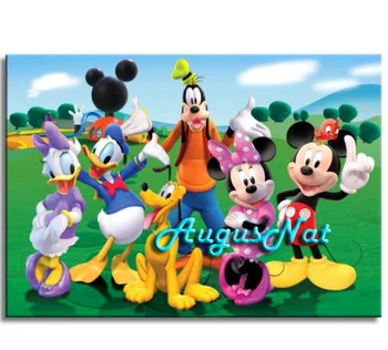 

full diamond painting mickey mouse wall art donald duck cartoon 5d diy diamond dots children painting toys pluto crafts gift
