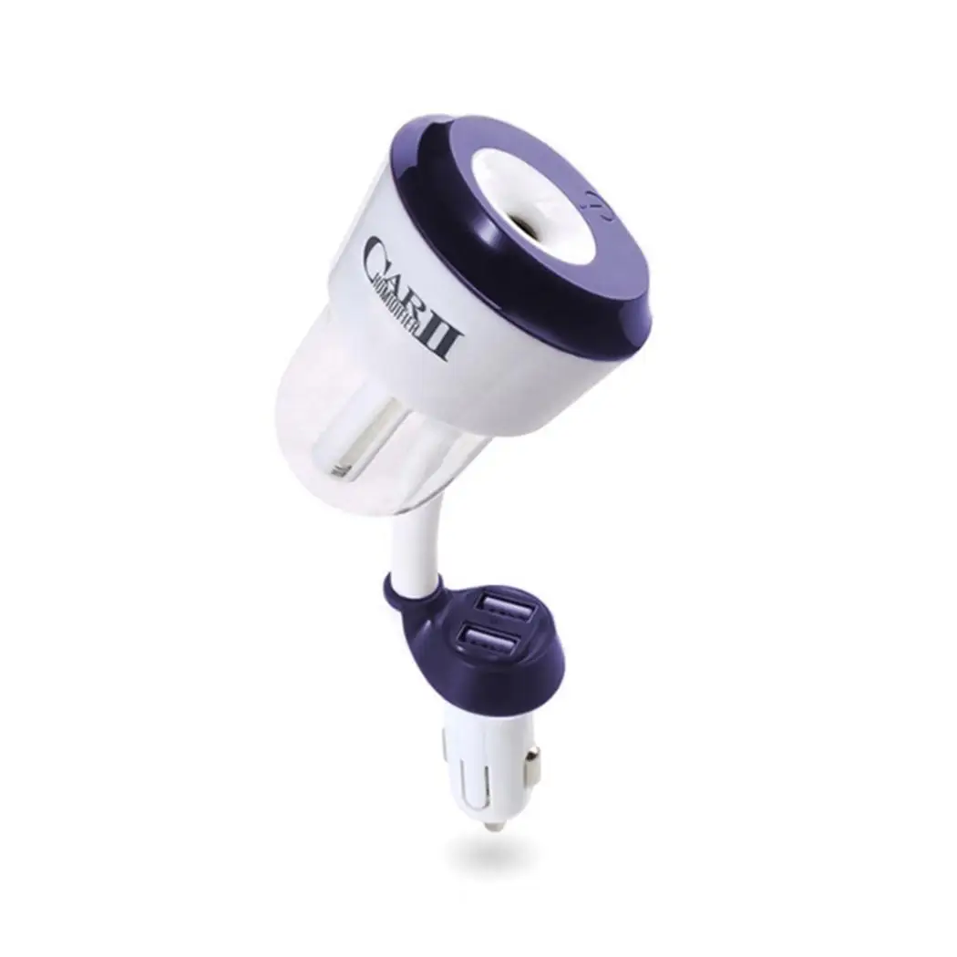 12/24 V Автомобильное USB Портативный воздушный увлажнитель-прохладный туман Maker 50 мл мини-автомобиля Ароматический диффузор автоматический Ароматический диффузор с зарядное устройство с двумя выходами для автомобиля Зарядное устройство - Цвет: blue Dual USB