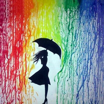 

Diamond Painting Umbrella Girl Full Square Mosaic Silhouette DIY Diamond Embroidery Cross Stitch Rhinestones Wall stickers Decor