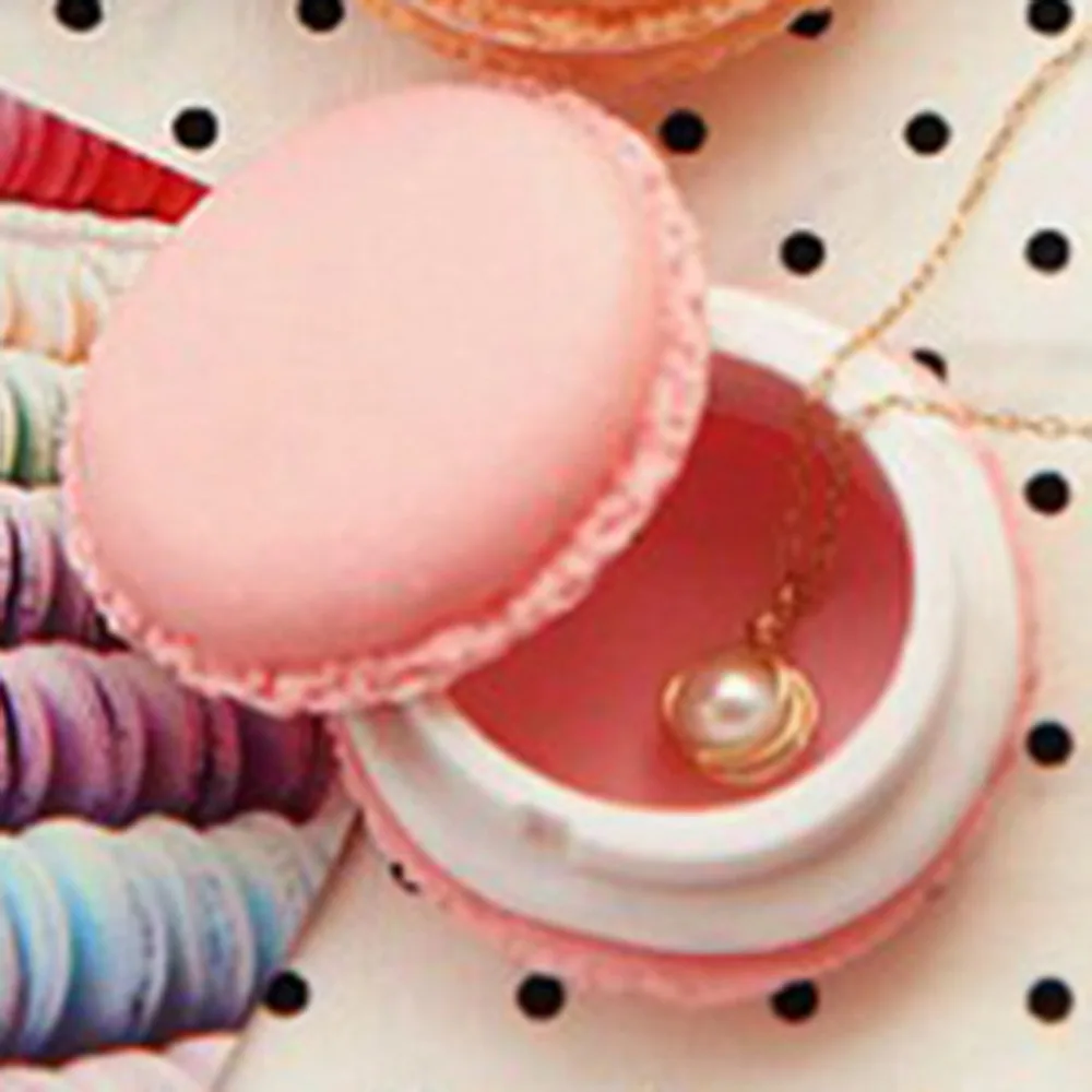 

2018 new Portable Candy Color mini jewelry box storage organizer A1684 Macaron Practical Portable sundries storage box