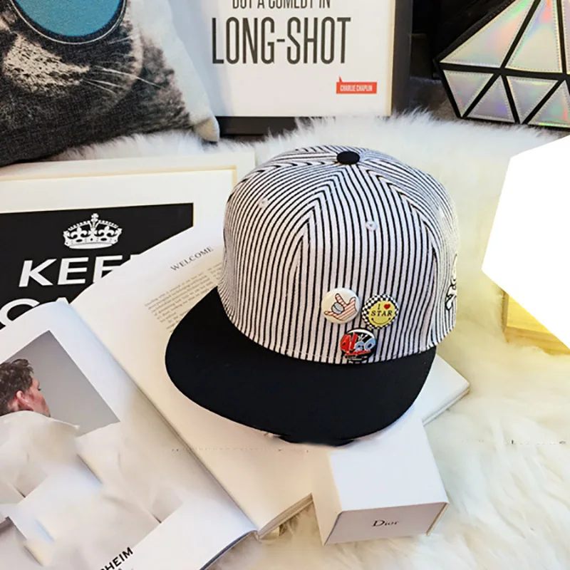 Kid Baseball Cap Stripe Embroidery Outdoor Boy Girl Sport Snapback Children Sunscreen Hat Adjustable Sun Caps Casquette (8)
