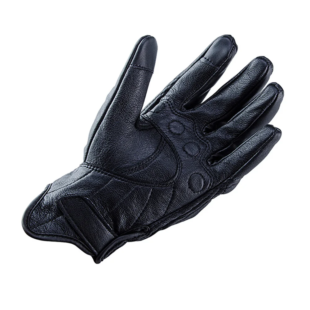 

FLY5D S/M/L/XL/XXL Leather Gloves Black Seamless Motorcycle Cross Country Gloves Comfortable And Soft Fit For Autumn And Winter