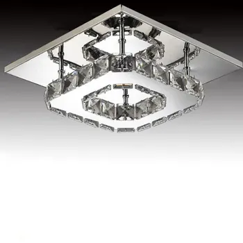 

Modern LED Ceiling light Square Crystal Lustre Luminarias Para Sala led lamps for home aisle corridor balcony kitchen fixtures