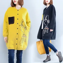 2017 Winter Women Warm Long Velvet Thick Long Large Women Winter Coat Pregnancy Pullovers Jacket for