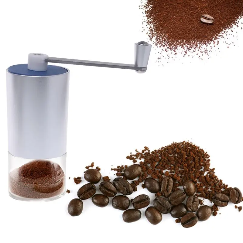 

HNGCHOIGE Mini Manual Coffee Grinder Coffee Burr Mill Adjustable Ceramic Millstone Home Office Kitchen Travelling Coffee Grinder