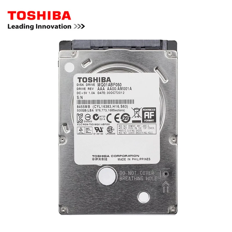 Disco Rígido Interno 500gb 25 Laptop Notebook 500g Hdd 160 mb s mb 8mb 54007200rpm Toshiba-sata2 - Imagem 6