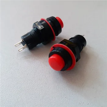 

40pcs push button Switches DS211 self-locking button switch DS-211 round Power start button swith micro switch button 10MM