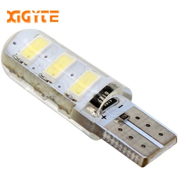 

1pcs T10 W5W 6 SMD 5730 Led Silicone Car Light Silica Gel Waterproof Wedge Bulb Parking Lamp 6SMD 5630 LED Car accessories