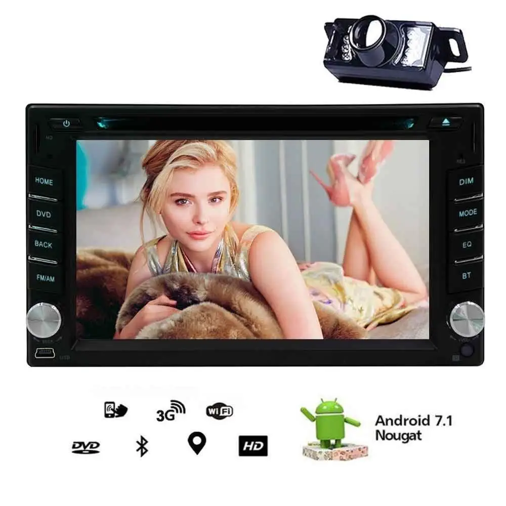 2DIN Android 7 1 автомобильная навигация Стерео Bluetooth Бесплатная камера развлечения