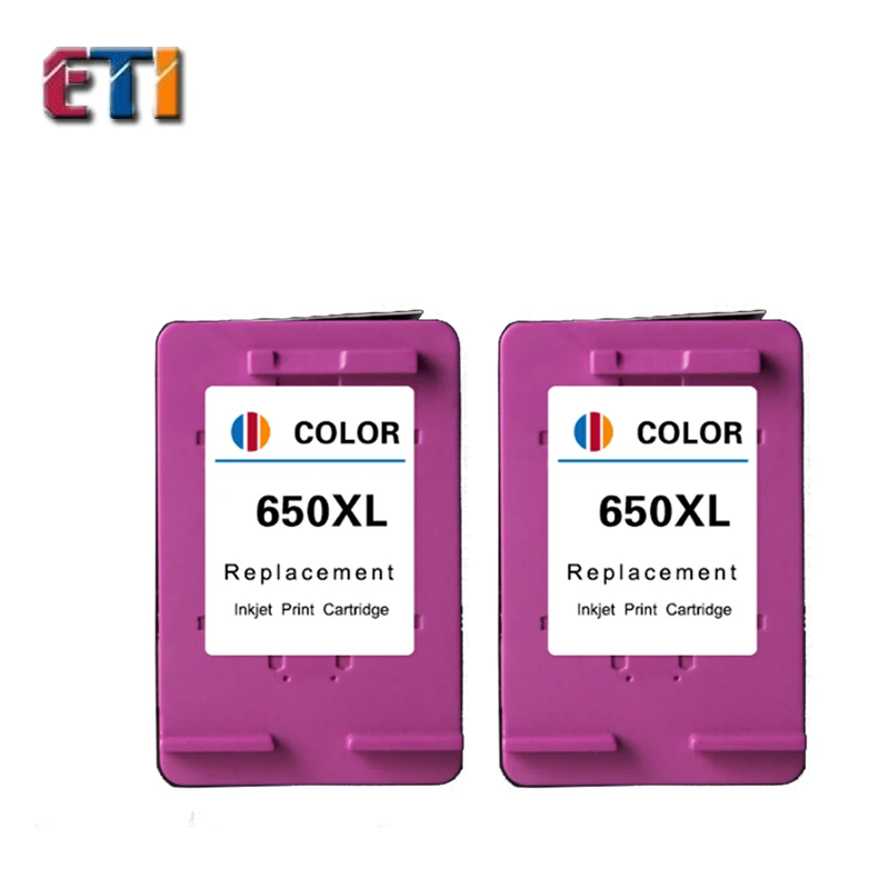

2PK FOR HP650XL 650XL For HP650 Color Ink Cartridge FOR HP Deskjet 1015 1515 2515 2545 2645 3515 4645.