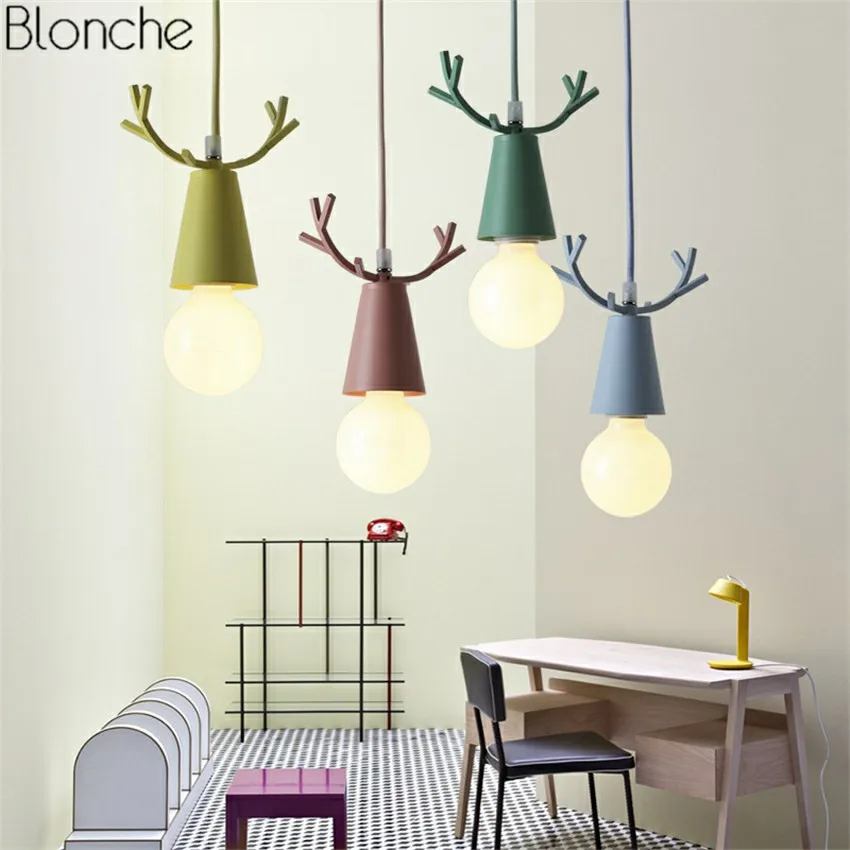 Nordic-Deer-Pendant-Lights-Christmas-Antlers-Hanglamp-E27-Led-Hanging-Lamp-for-Children-s-Room-Bedroom