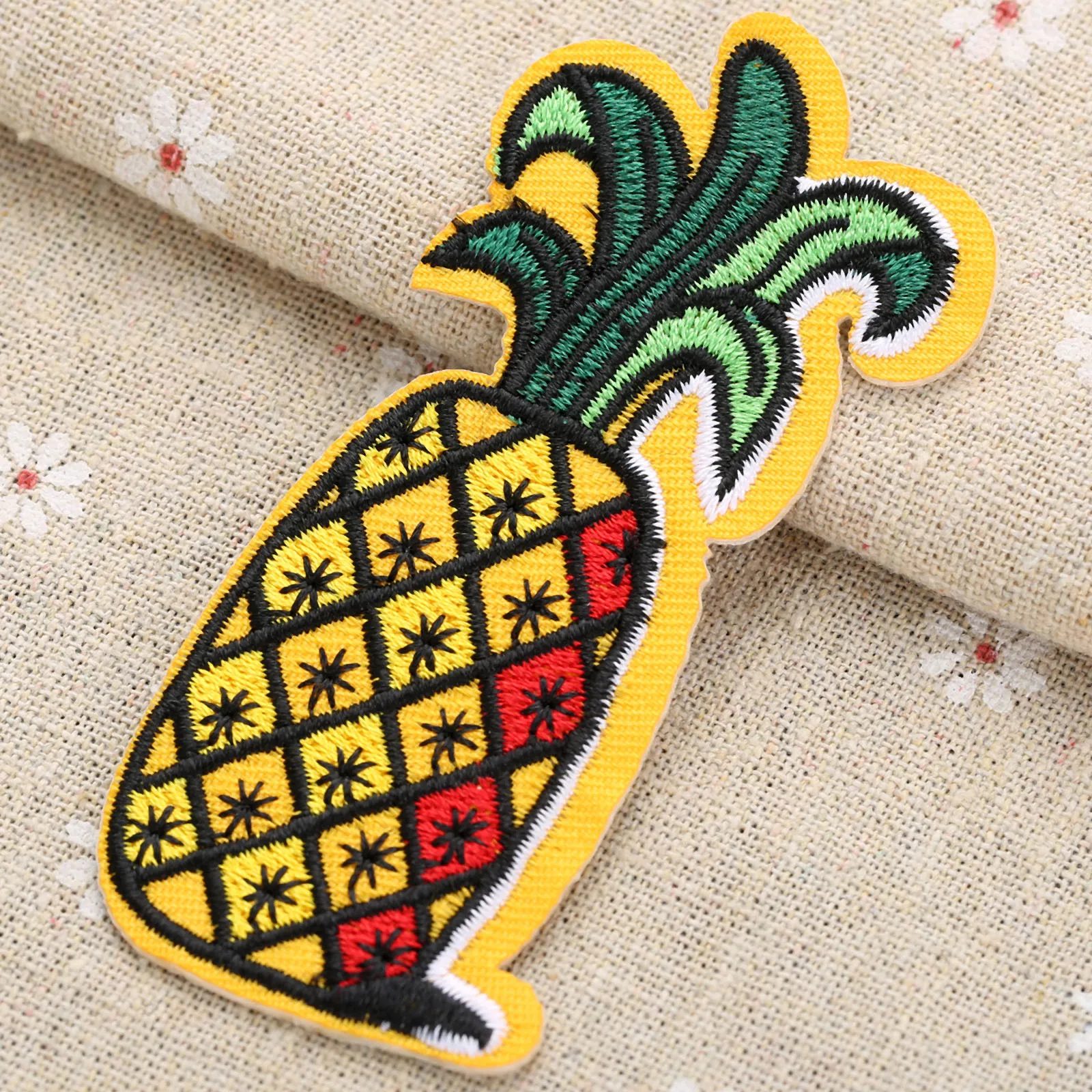 Pineapple Fruit Embroidered Patch Iron on Patch Sewing Applique Badge