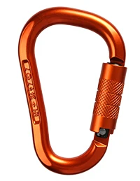 Xinda Профессиональный безопасный скалолазание карабин 25KN алюминиевый сплав высокая прочность Кемпинг изогнутый полюс замок наружное оборудование - Цвет: Orange Auto-Lock