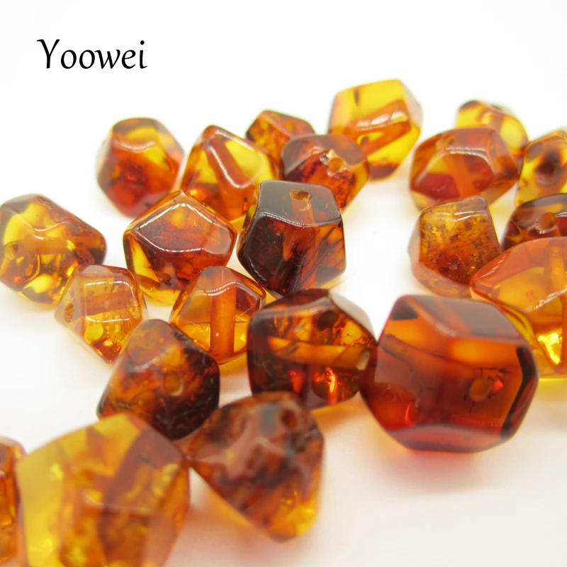 amber beads (8)