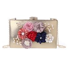 Новинка, модные женские клатчи с цветами, вечерние сумки, дамские свадебные клатчи, сумочки