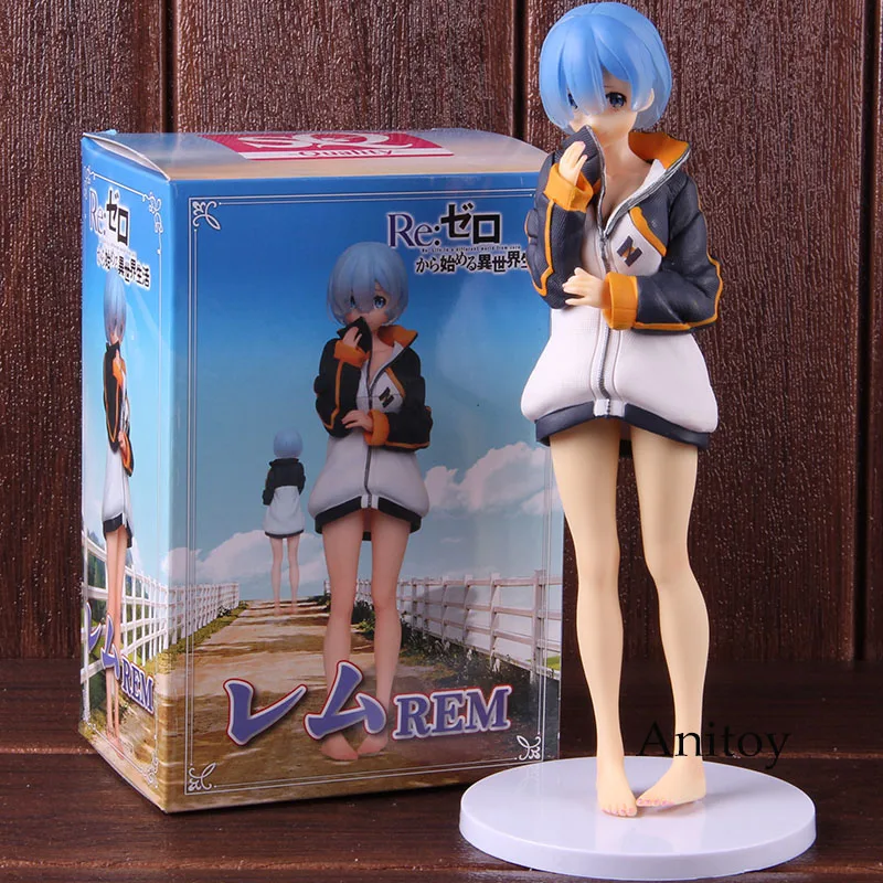 Re: zero Аниме Фигурка Кара хаджимеру Isekai Seikatsu Rem casual Ver. ПВХ Rem фигурка Коллекционная модель игрушки