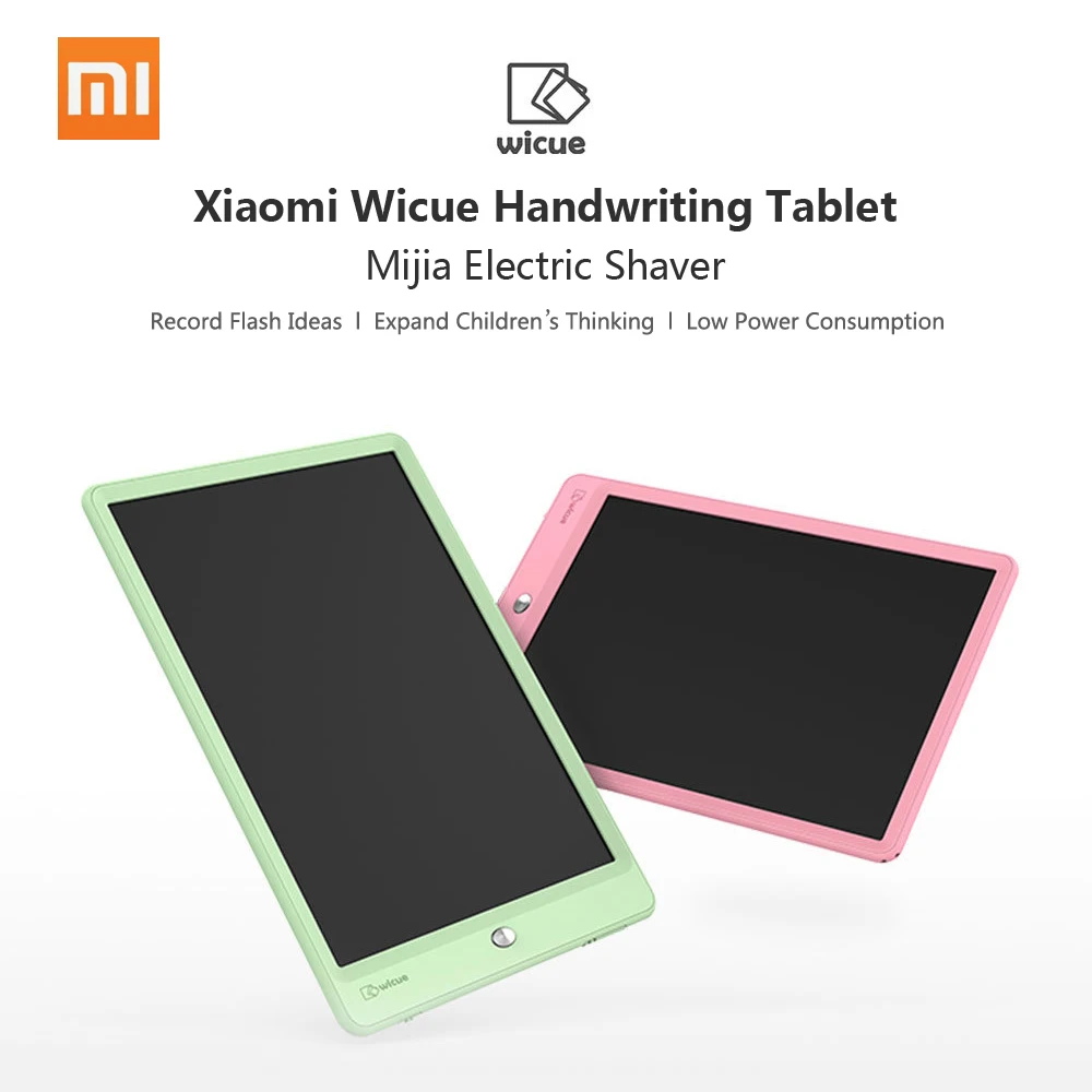 

HOT Xiaomi Mijia Wicue 10 Inch Kids LCD Handwriting Board Drawing Tablet Drawing Pad for Kids Children Green& Pink Writing Board