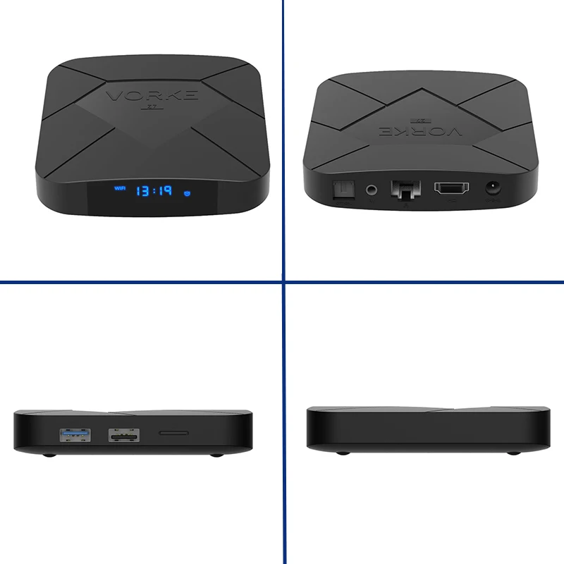  Vorke Z7 Android 9.0 TV Box 4GB/64GB Allwinner H6 Smart TV Box Quad Core USB 3.0 6K HDR Google Play