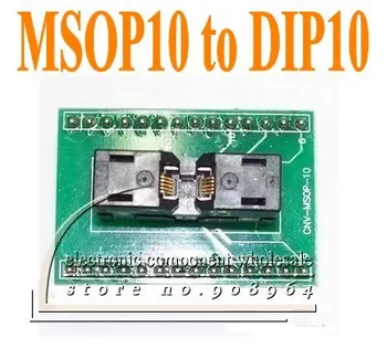 

Wholesale 2pcs/lot MSOP10 to DIP10 programmer IC adapter socket 0.5mm pitch pcb board