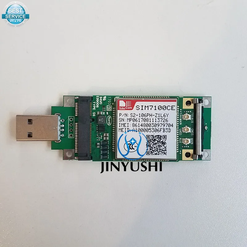 Quad-band do Módulo em Estoque Jinyushi para Sim7100ce + Usb Adaptador Mini Pcie Novo & Original Tdd-lte - Fdd-lte Wcdma Embutido 4g 100% - Imagem 3