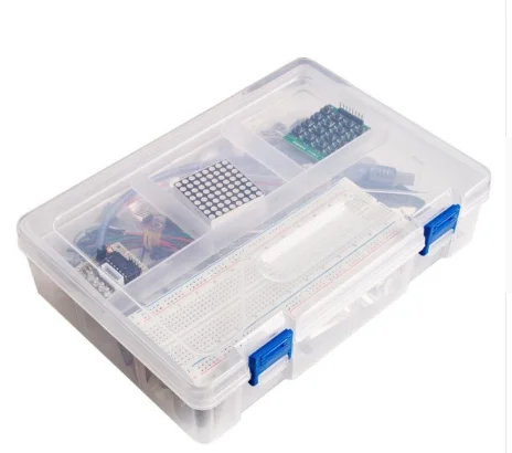 Обновленная расширенная версия стартовый набор RFID Обучающий набор ЖК 1602 для Arduino UNO R3 - Цвет: Plastic case