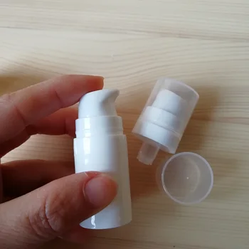 

300 x 5ml White PP Buckle Vacuum Lotion Bottle Cream Foundation Refillable Sample Jar Wholesale