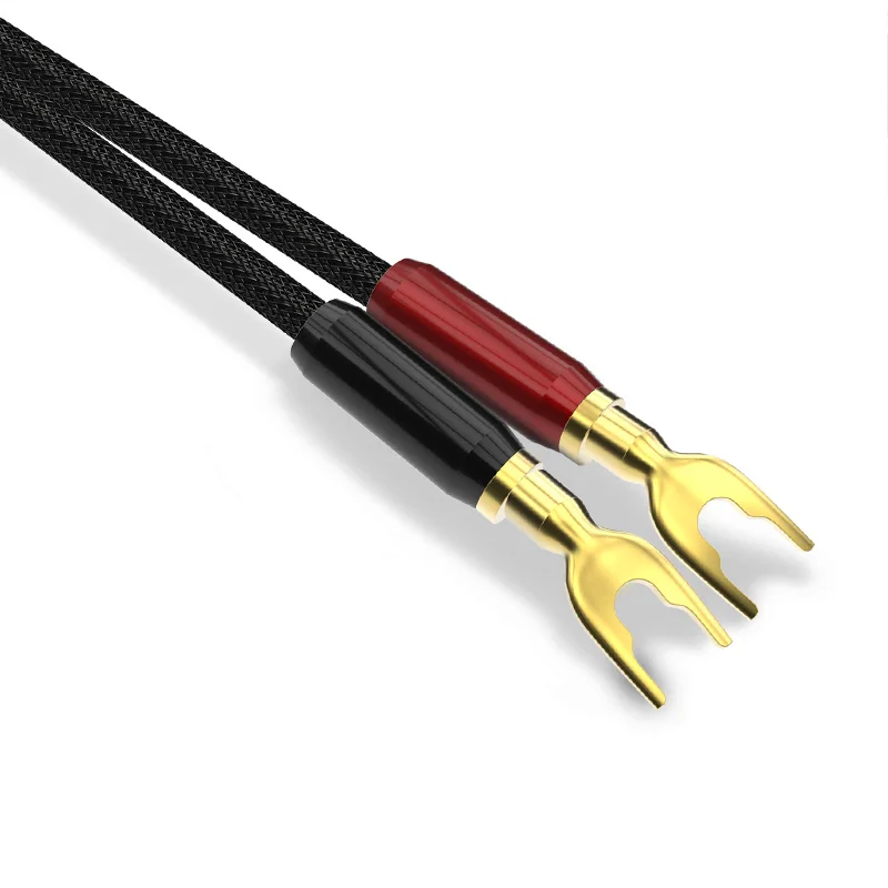 CHOSEAL HIFI динамик аудио кабель Высокая точность OCC спикер провода DIY с u образной