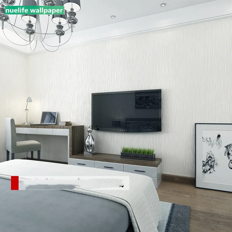 

Pure pigment color stripe pattern non-woven wallpaper bedroom living room shop office TV background wall paper