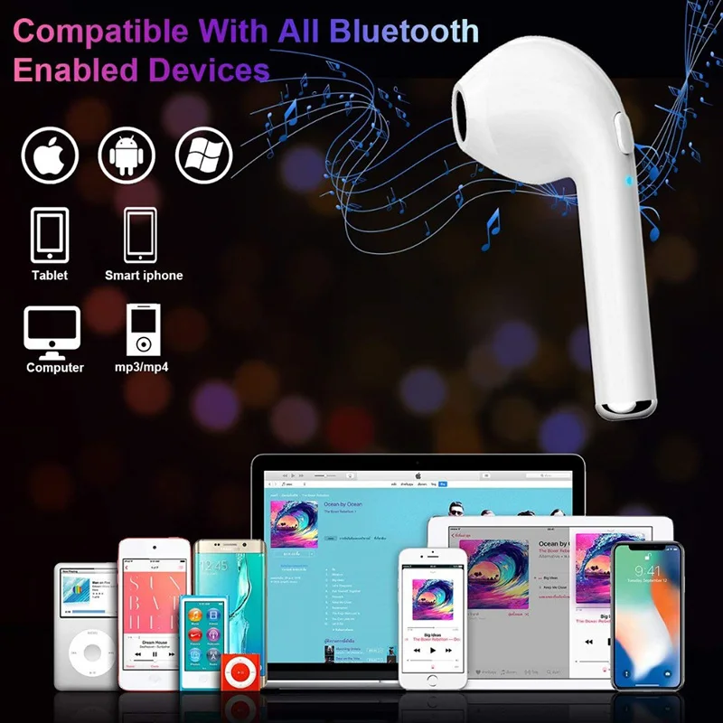 Mini True беспроводная гарнитура i7s TWS Bluetooth наушники вкладыши беспроводные для