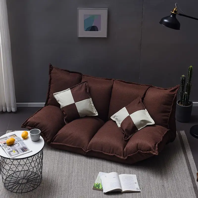 Ленивый диван комната маленький диван Сетка Красный Одноместный спальня милая девушка гостиная маленькая квартира складной татами - Цвет: style 3