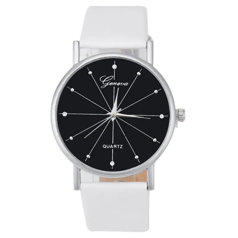 Women's watches casual watches Quartz Dial Analog women's watches with leather bands Women Watches Clock Reloj mujer M14#N (11)