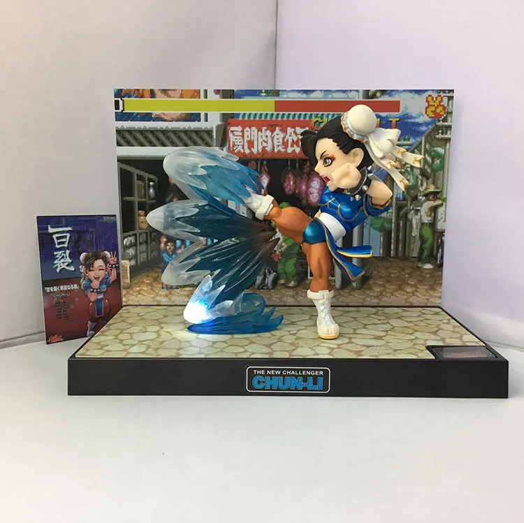 

16cm Street Fighter Chun Li Action figure Anime Doll Cartoon Figure PVC Collection Model Toy for friends gift