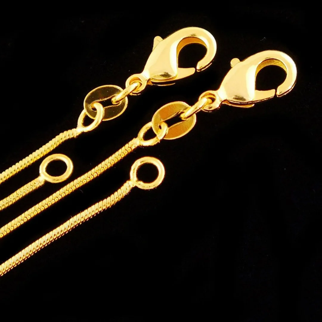 Gold Color Hiphop Necklaces Chain Shellhard Chic Men's Snake Chain Necklace Fashion DIY Jewelry Accessories Gift