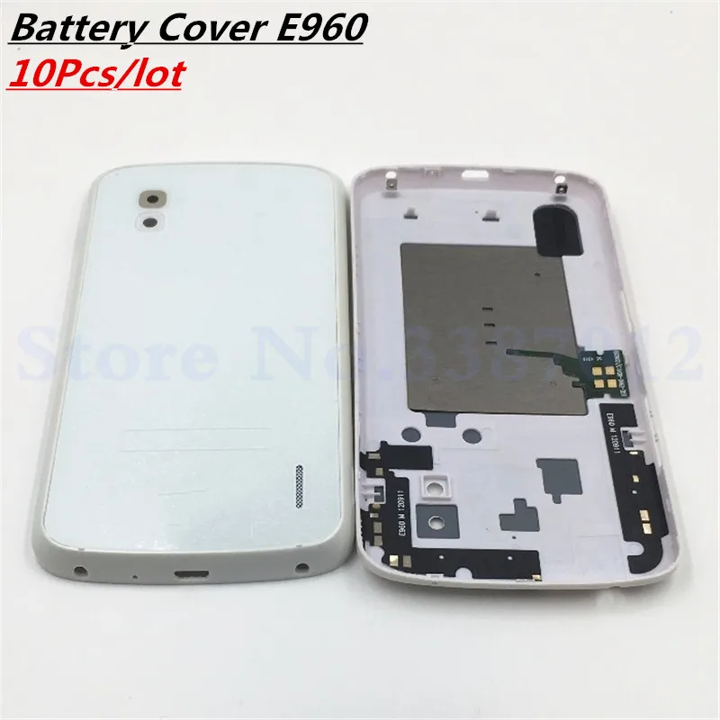 10 шт./лот новая крышка для стеклянной двери батареи + NFC антенна LG Google Nexus 4 E960