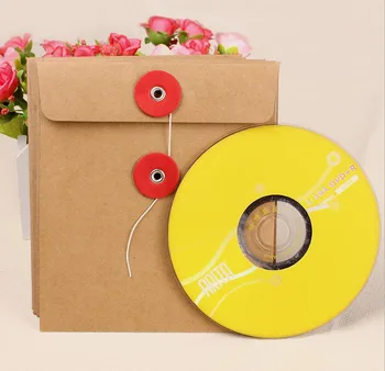 

Creative CD Paper Case Bag,Blank Kraft Envelopes, Natural color Plain Kraft Paper Gift Bag,Party Cards Paper bag