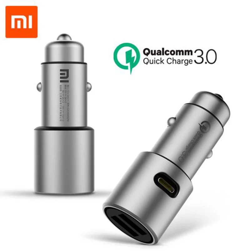 Оригинальный Xiaomi Dual USB 36 Вт Max QC3.0 быстрая зарядка автомобильное Зарядное