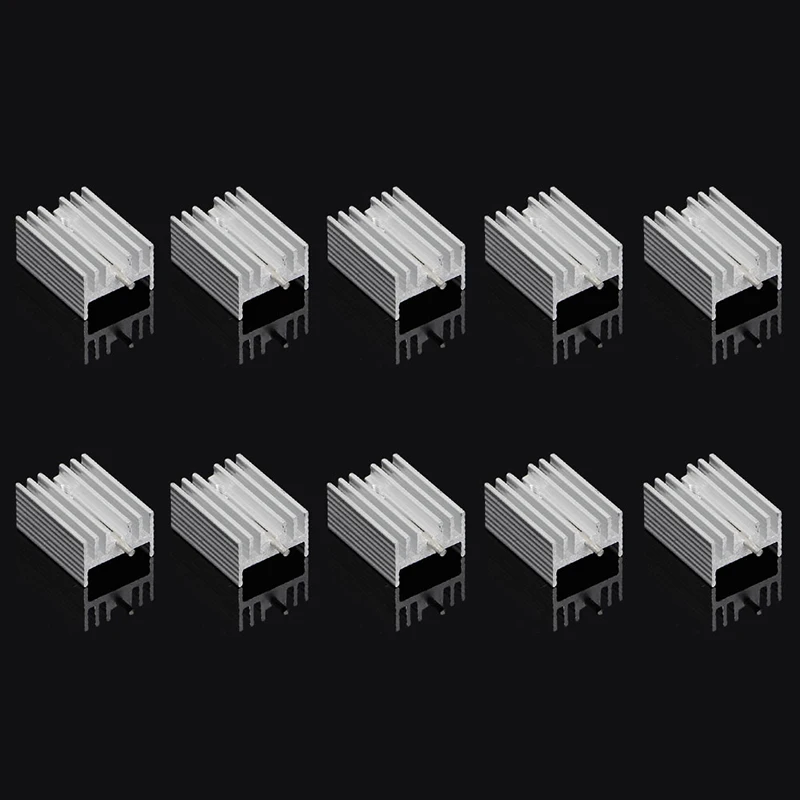 

ANENG 10Pcs Aluminum Heatsink Transistor Radiator With Needle for Transistors