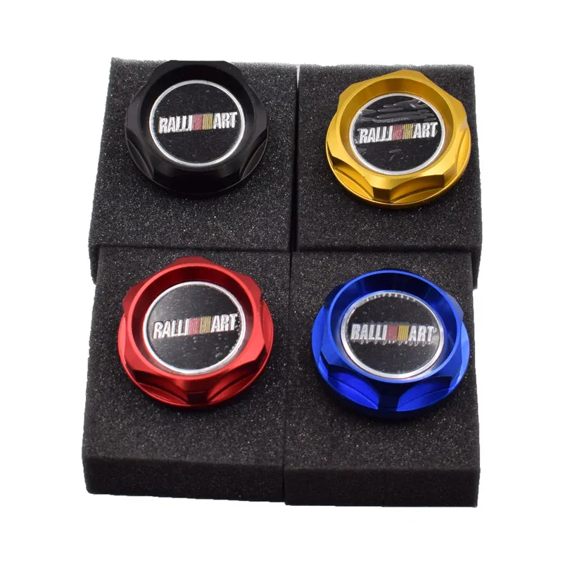 

New Ralliart Aluminum Engine Oil Cap Oil Fuel Filler Tank Cover Cap For For Mitsubishi WLR6315