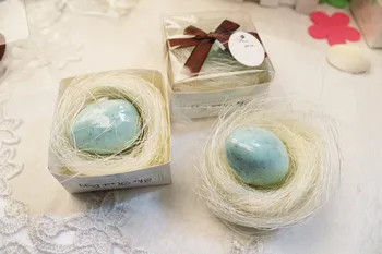 

1pcs Mini Fancy Blue egg shaped Soap for wedding Valentine's Day gift,souvenirs Shower Gift Wedding Supplies,summer style