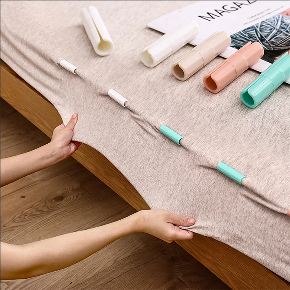 

Anpro 10pcs Bed Sheet Clip Mattress Grippers Fasteners Clothes Pegs Coverlet Holder Slip-Resistant Fixing Clip Holders Clamps