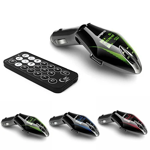 

LCD Wireless Car Kit USB SD TF Remote Radio Modulator FM Transmitter MP3 Player