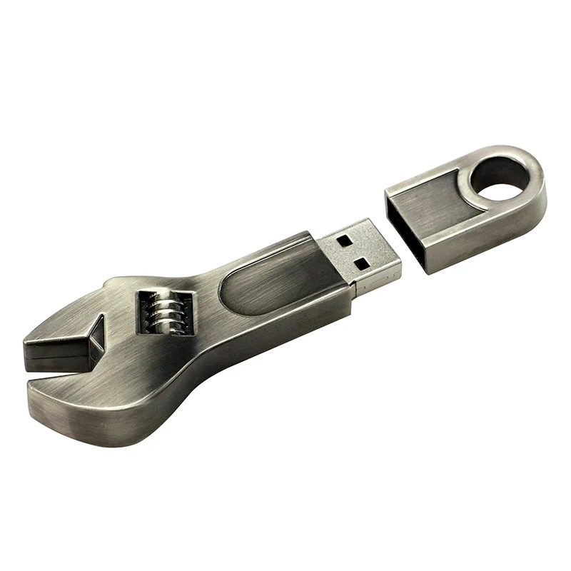 Флеш накопители Металлический регулируемый гаечный ключ USB флэш 256 ГБ карта