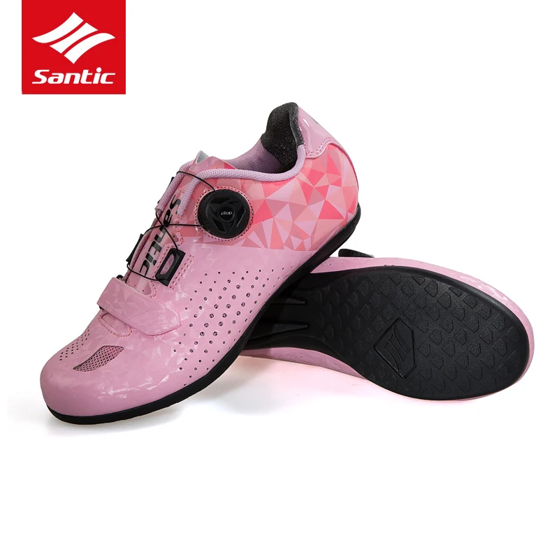 

Santic Women Cycling Shoes PRO Racing MTB Road Bike Shoes 2019 New Anti-slip Unlocked Bicycle Shoes Zapatillas Ciclismo