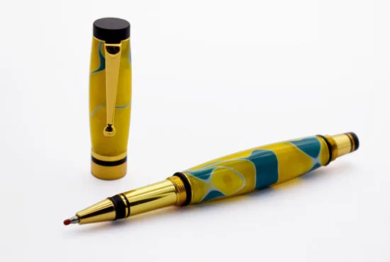 DIY Золото Классический Элитный роллер ручка наборы RZ-RP31#-G - Цвет: Gold